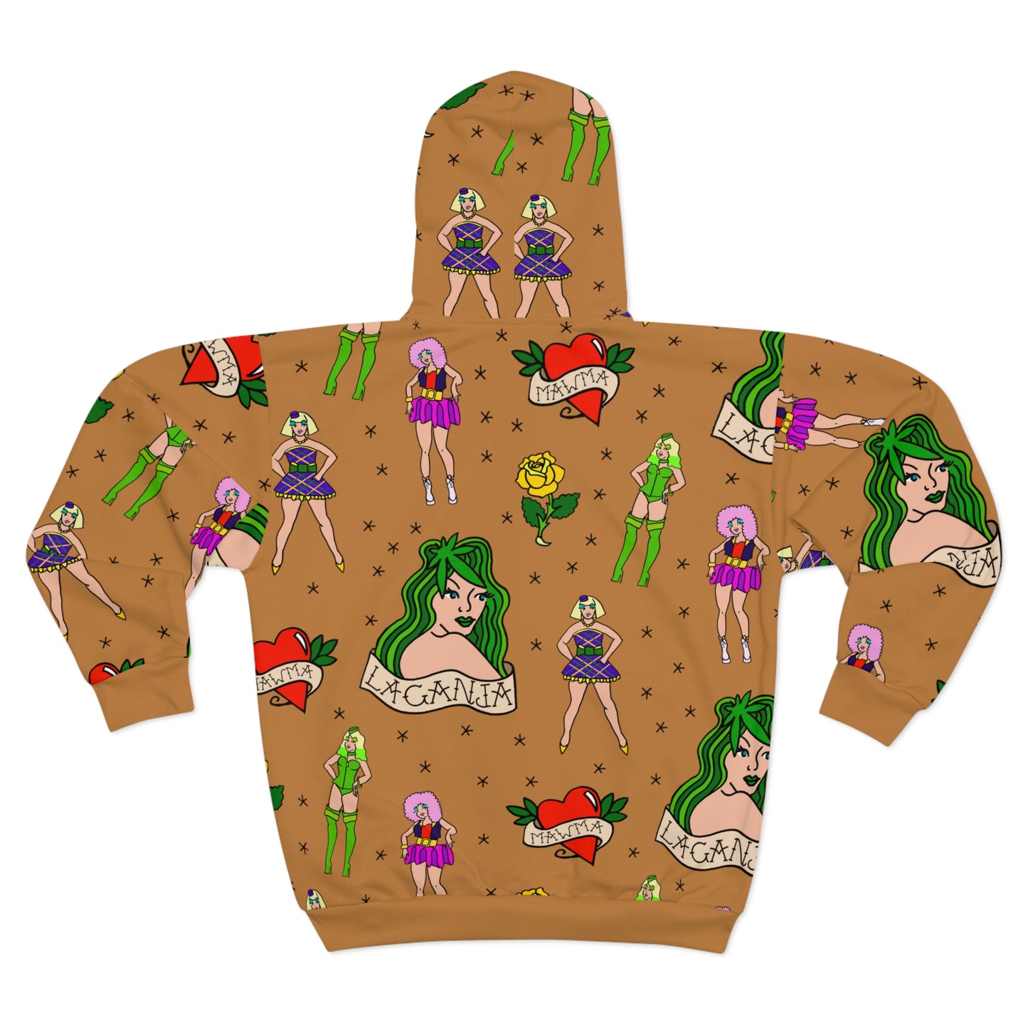 “Inked Glamor” Zip Up Hoodie