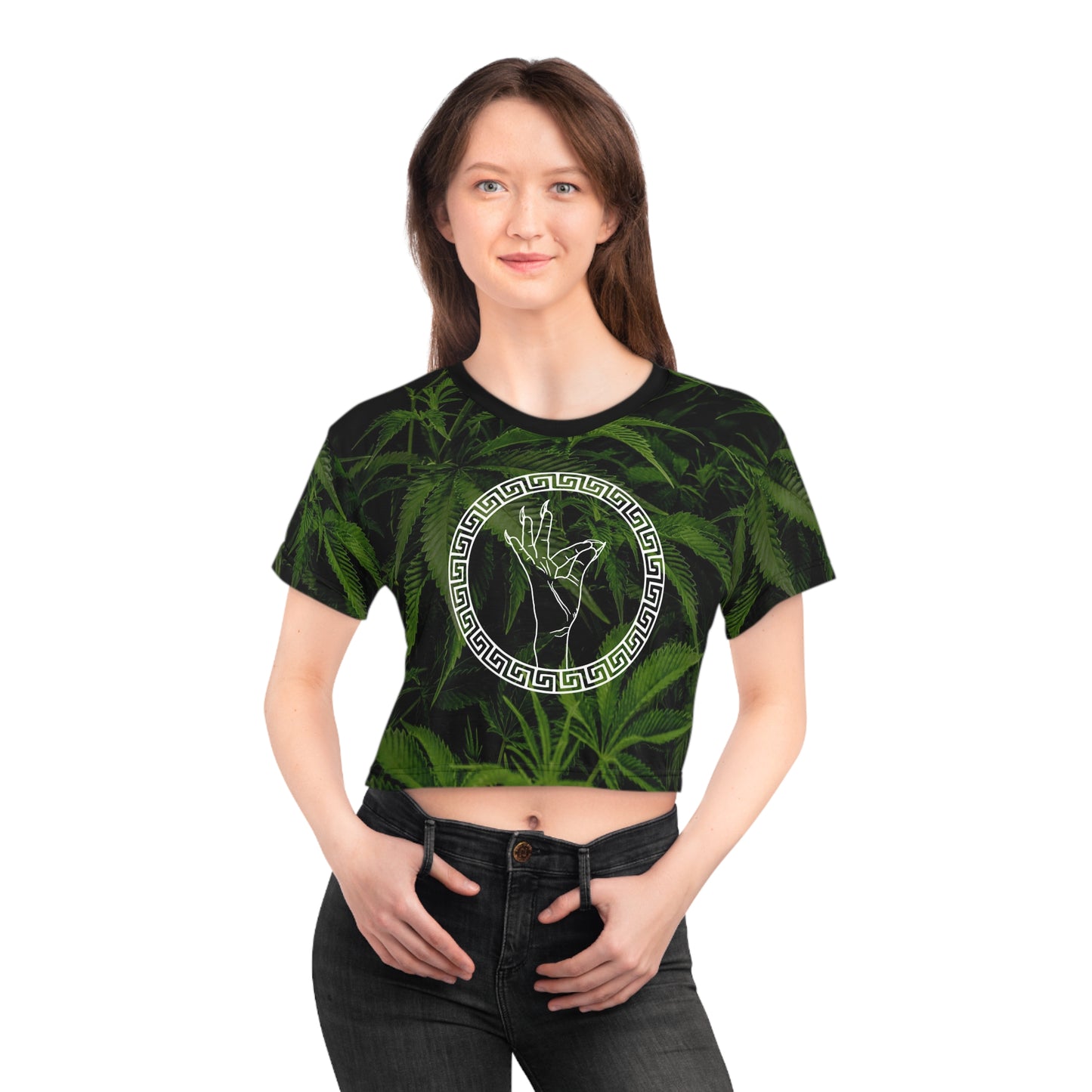 "Best Buds" Crop Tee