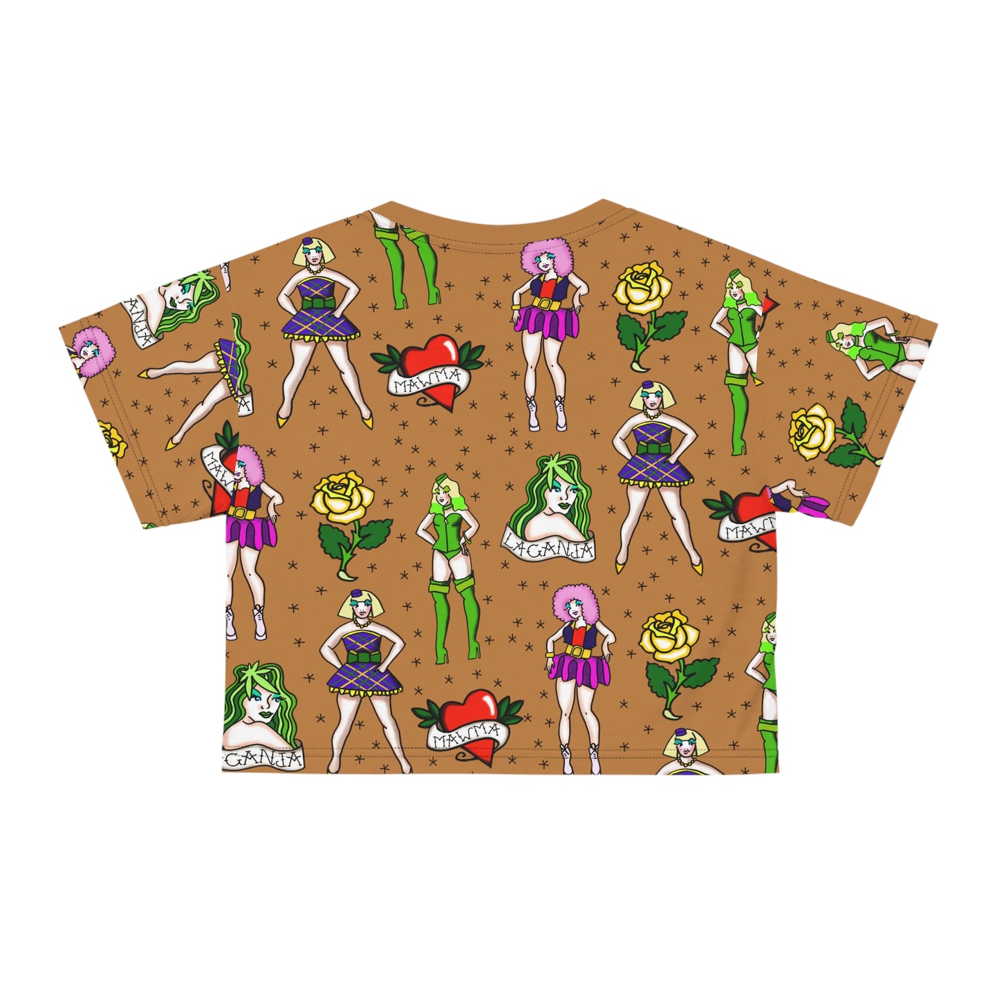 “Inked Glamour” Cropped Shirt