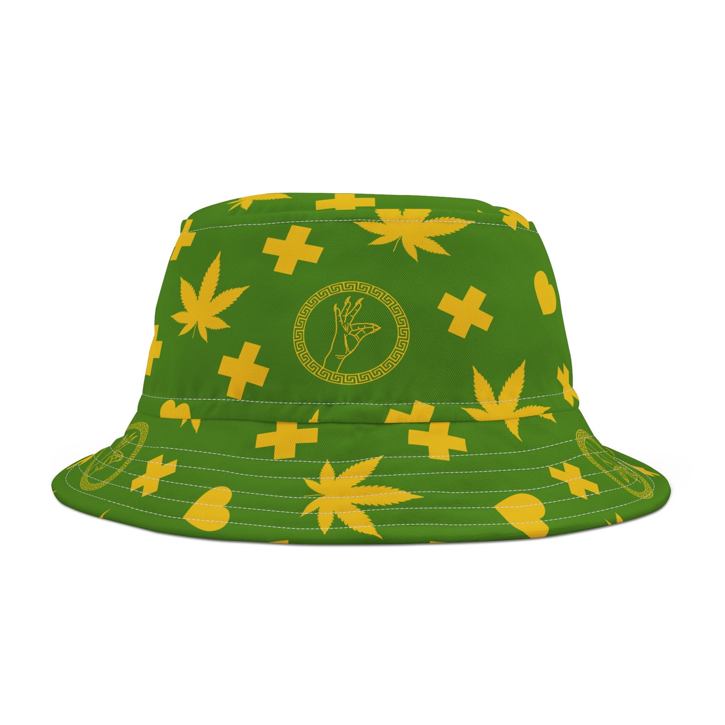 “Medallion Herb Couture” Bucket Hat