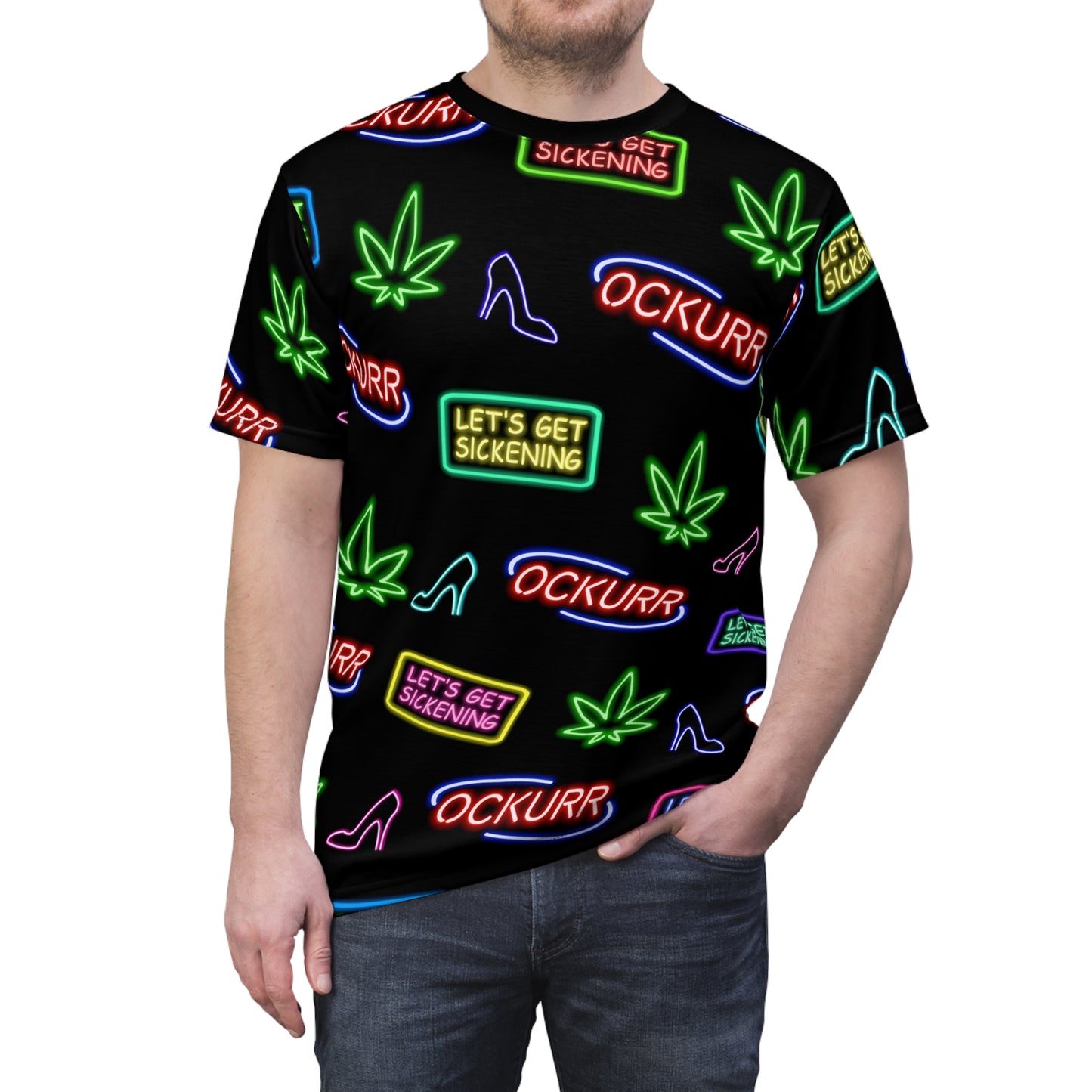 "Neon High Times & Heels" Unisex Shirt