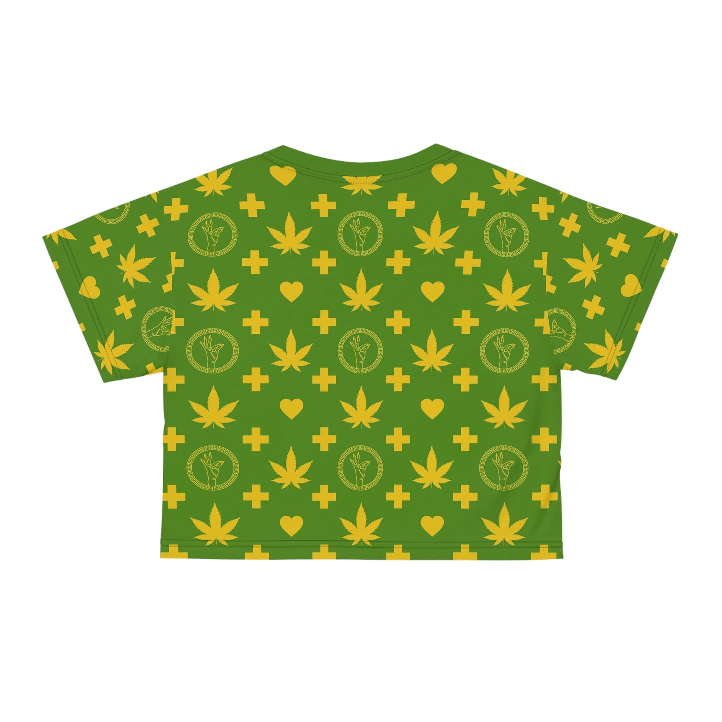 "Medallion Herb Couture” Cropped Shirt