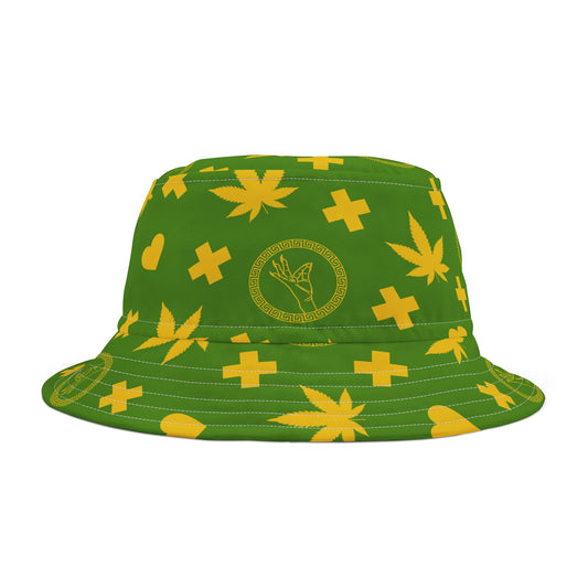 “Medallion Herb Couture” Bucket Hat