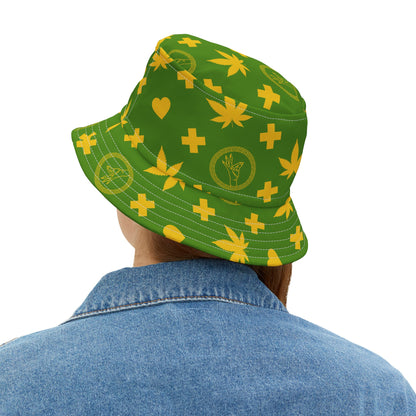 “Medallion Herb Couture” Bucket Hat